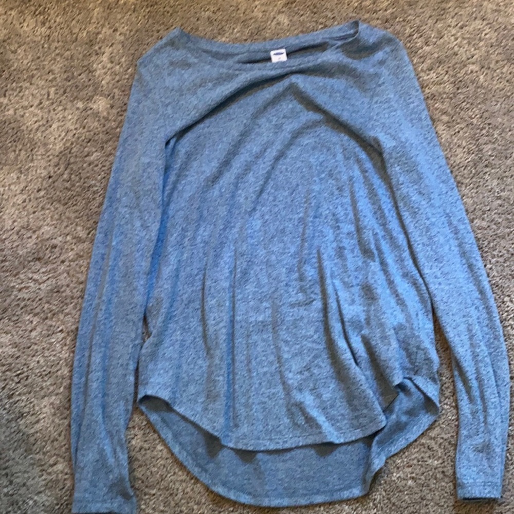 Perfect blue comfy long sleeve shirt